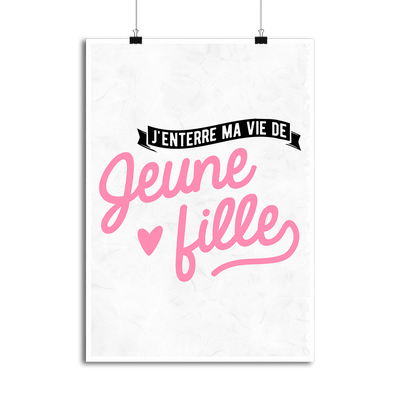 Affiche j'enterre ma vie de jeune fille