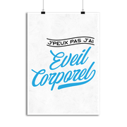 Affiche j'peux pas j'ai éveil corporel