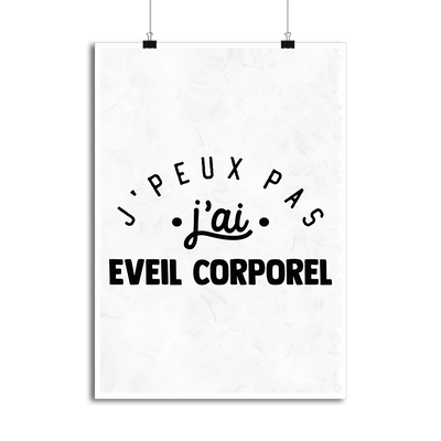 Affiche j'peux pas j'ai éveil corporel 2