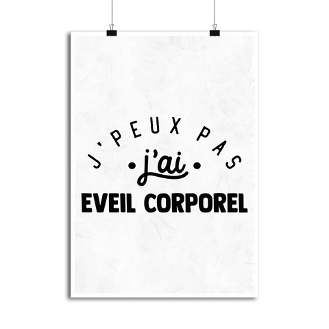 Affiche j'peux pas j'ai éveil corporel 2