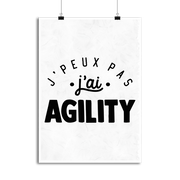 Affiche j'peux pas j'ai agility 2