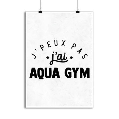 Affiche j'peux pas j'ai aqua gym 2