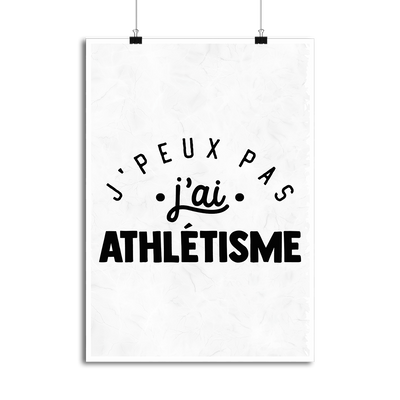 Affiche j'peux pas j'ai athlétisme 2