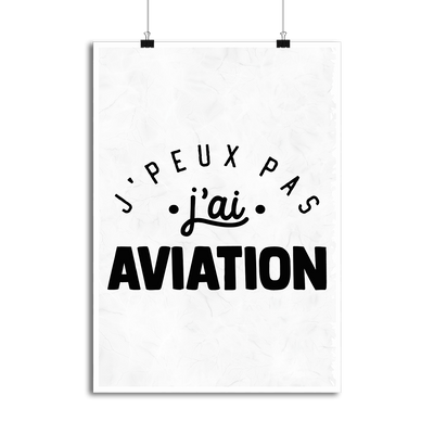 Affiche j'peux pas j'ai aviation 2