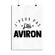 Affiche j'peux pas j'ai aviron 2