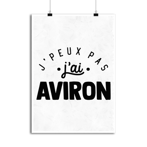 Affiche j'peux pas j'ai aviron 2