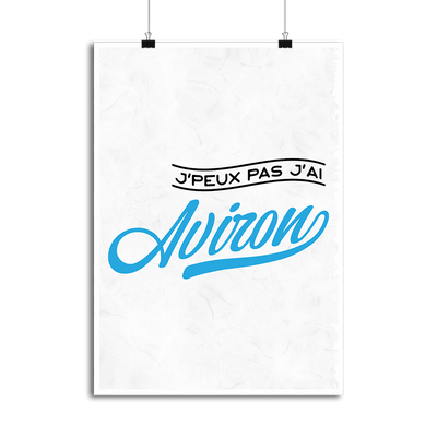 Affiche j'peux pas j'ai aviron