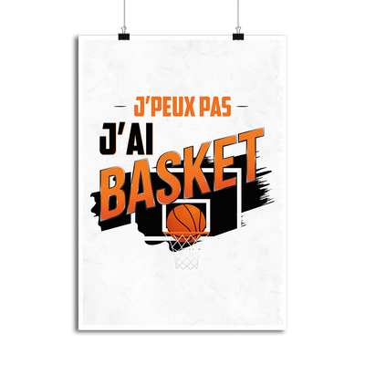 Affiche j'peux pas j'ai basket