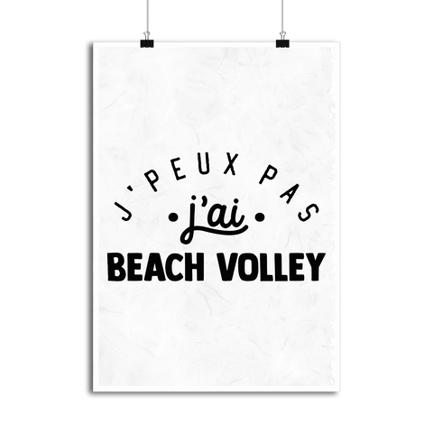 Affiche j'peux pas j'ai beach volley 2