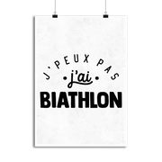 Affiche j'peux pas j'ai biathlon 2