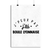 Affiche j'peux pas j'ai boule lyonnaise 2