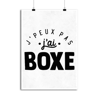 Affiche j'peux pas j'ai boxe 2