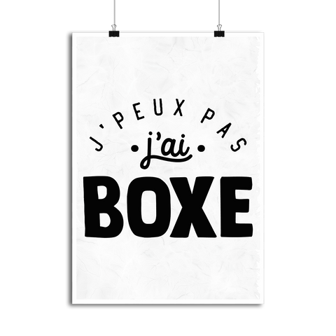 Affiche j'peux pas j'ai boxe 2