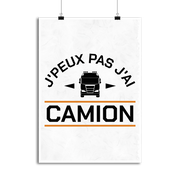 Affiche j'peux pas j'ai camion