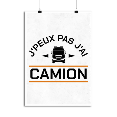 Affiche j'peux pas j'ai camion