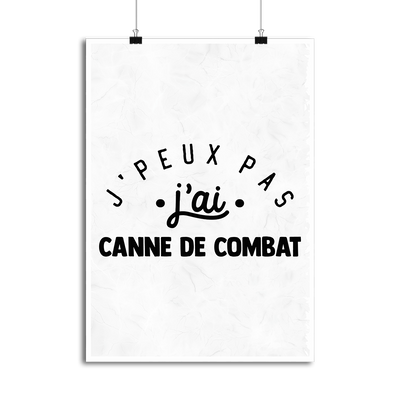 Affiche j'peux pas j'ai canne de combat 2