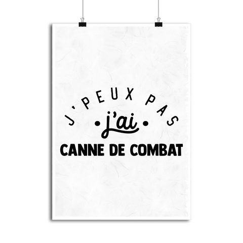 Affiche j'peux pas j'ai canne de combat 2
