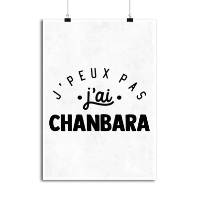 Affiche j'peux pas j'ai chanbara 2