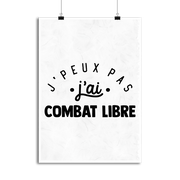 Affiche j'peux pas j'ai combat libre 2