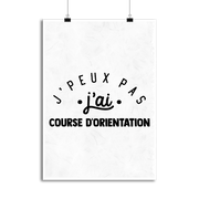 Affiche j'peux pas j'ai course d'orientation 2