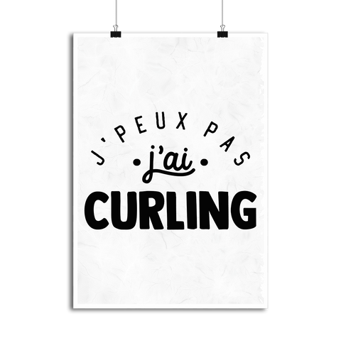 Affiche j'peux pas j'ai curling 2