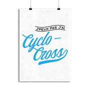 Affiche j'peux pas j'ai cyclo-cross