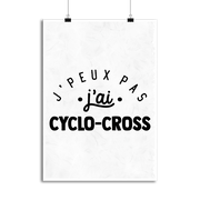 Affiche j'peux pas j'ai cyclo-cross 2