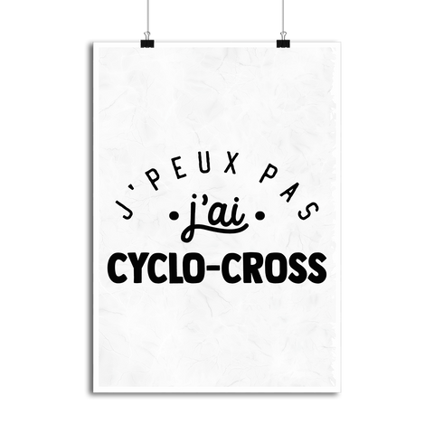 Affiche j'peux pas j'ai cyclo-cross 2