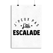 Affiche j'peux pas j'ai escalade 2