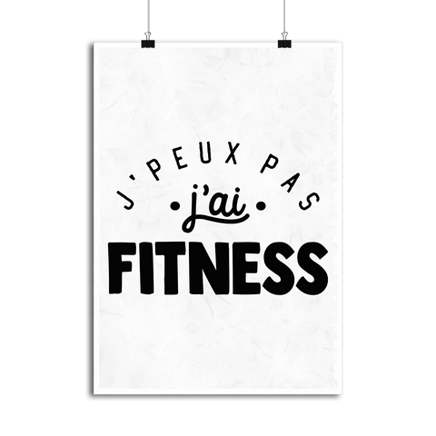 Affiche j'peux pas j'ai fitness 2