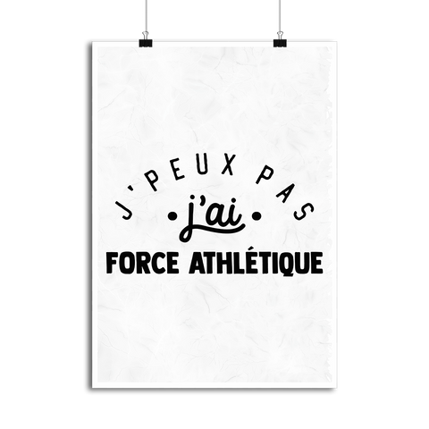 Affiche j'peux pas j'ai force athlétique 2