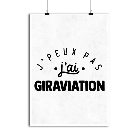 Affiche j'peux pas j'ai giraviation 2