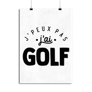 Affiche j'peux pas j'ai golf 2