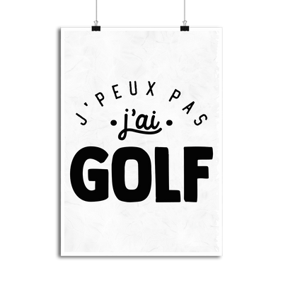 Affiche j'peux pas j'ai golf 2