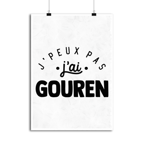 Affiche j'peux pas j'ai gouren 2