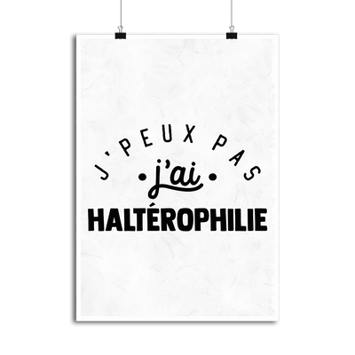 Affiche j'peux pas j'ai haltérophilie 2