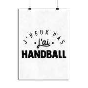Affiche j'peux pas j'ai handball 2