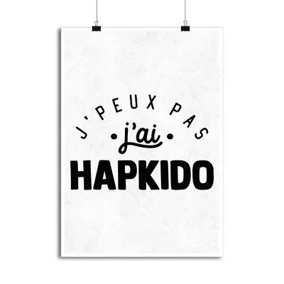 Affiche j'peux pas j'ai hapkido 2