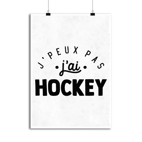 Affiche j'peux pas j'ai hockey 2