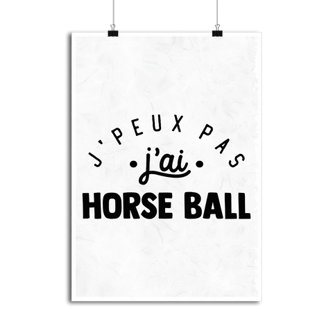 Affiche j'peux pas j'ai horse ball 2
