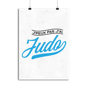 Affiche j'peux pas j'ai judo