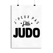 Affiche j'peux pas j'ai judo 2