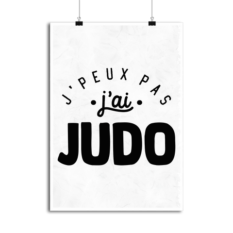 Affiche j'peux pas j'ai judo 2