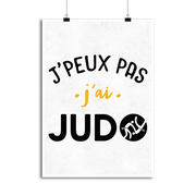 Affiche j'peux pas j'ai judo 3