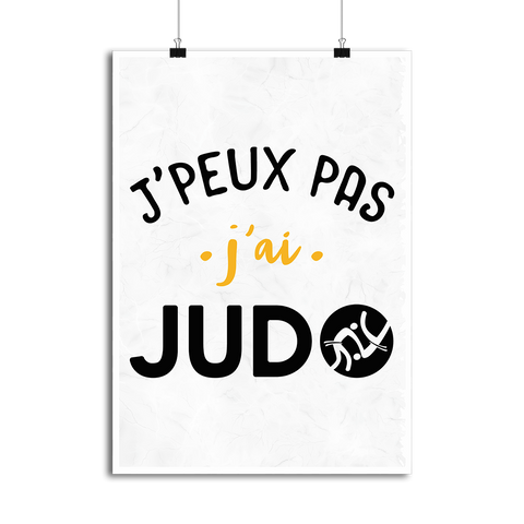 Affiche j'peux pas j'ai judo 3