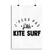 Affiche j'peux pas j'ai kite surf 2