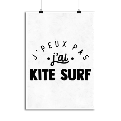 Affiche j'peux pas j'ai kite surf 2