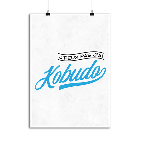 Affiche j'peux pas j'ai kobudo