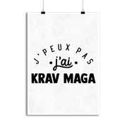 Affiche j'peux pas j'ai krav maga 2