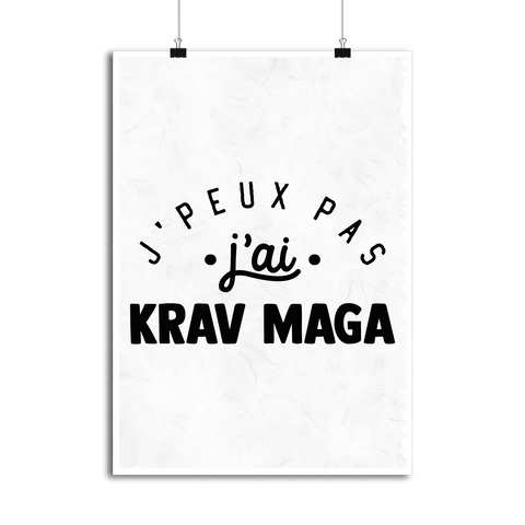 Affiche j'peux pas j'ai krav maga 2